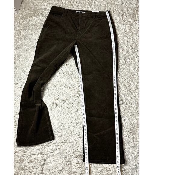Lands End NWT Women's Size 18 Brown Micro Corduroy High Rise Straight Leg - Picture 4 of 15